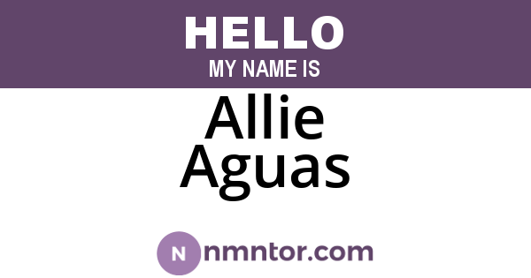 Allie Aguas