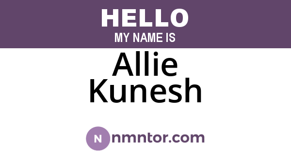 Allie Kunesh