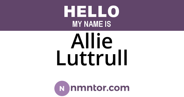 Allie Luttrull