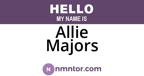 Allie Majors