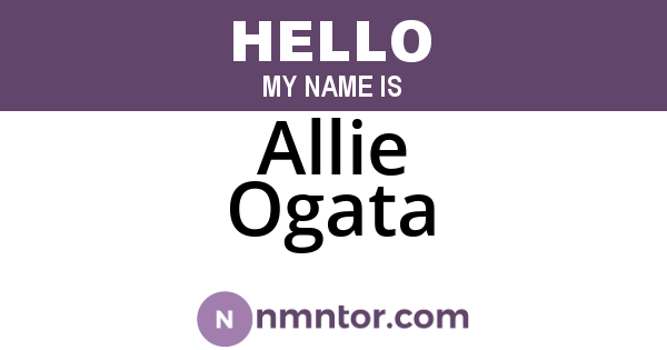 Allie Ogata