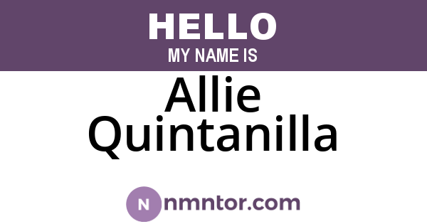 Allie Quintanilla