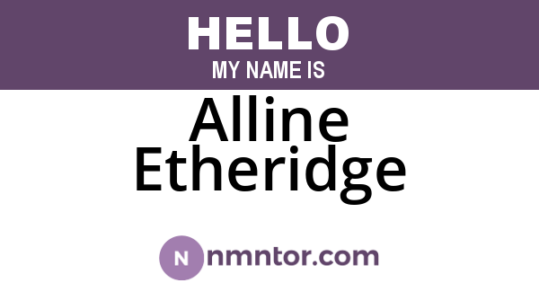 Alline Etheridge