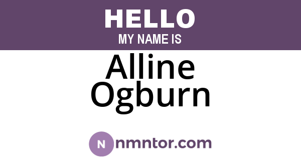Alline Ogburn
