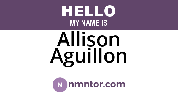 Allison Aguillon