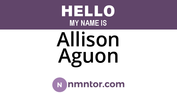 Allison Aguon