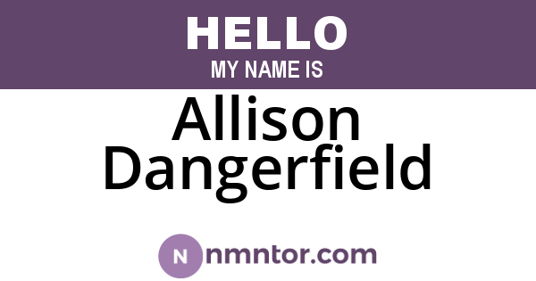 Allison Dangerfield