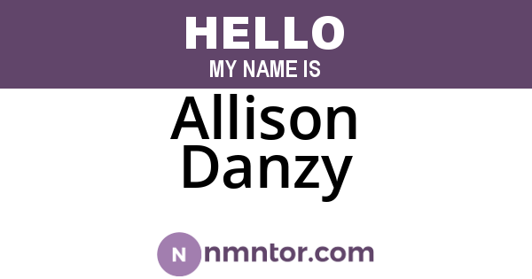 Allison Danzy