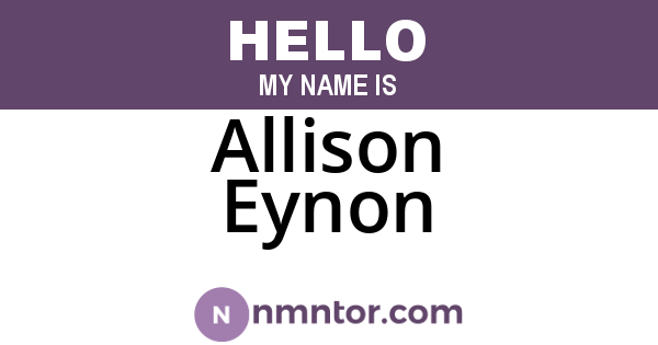 Allison Eynon