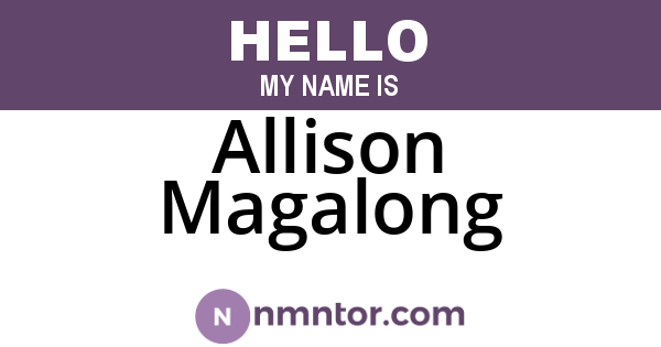 Allison Magalong