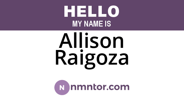 Allison Raigoza