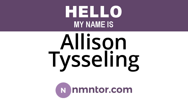 Allison Tysseling