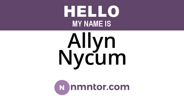 Allyn Nycum