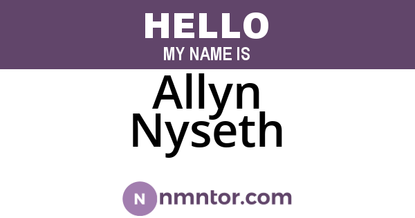 Allyn Nyseth