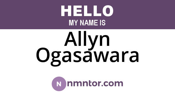 Allyn Ogasawara