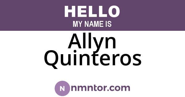 Allyn Quinteros