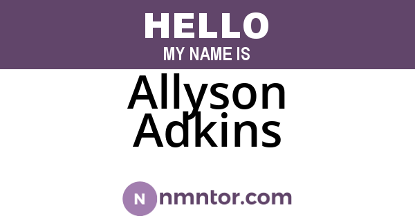 Allyson Adkins
