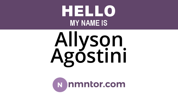 Allyson Agostini