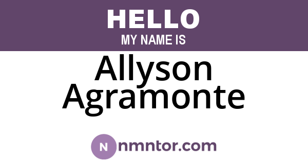 Allyson Agramonte