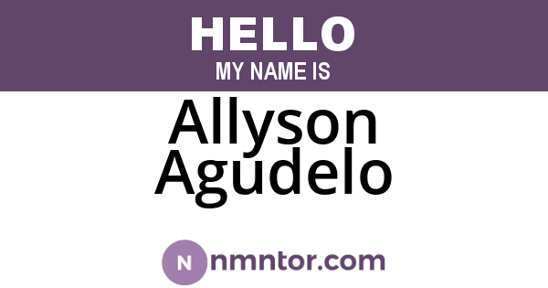Allyson Agudelo
