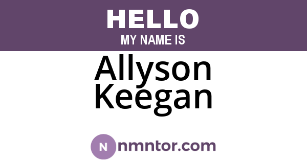 Allyson Keegan