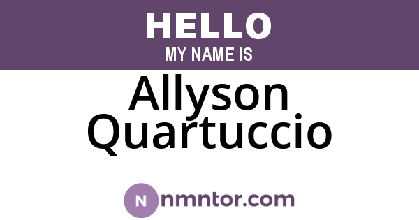 Allyson Quartuccio