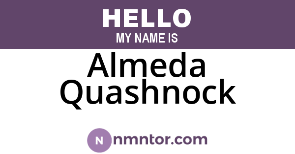 Almeda Quashnock