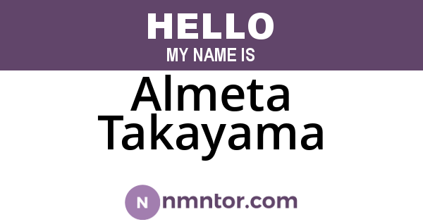 Almeta Takayama