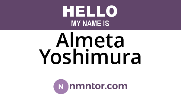Almeta Yoshimura