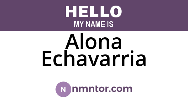 Alona Echavarria