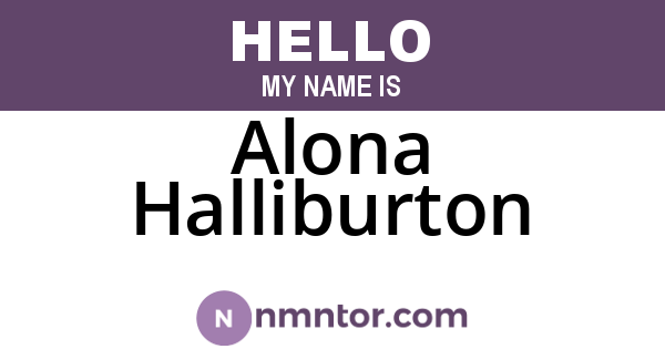 Alona Halliburton