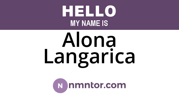 Alona Langarica