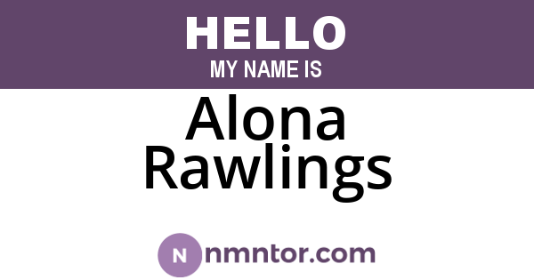 Alona Rawlings