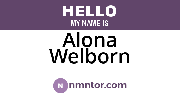 Alona Welborn