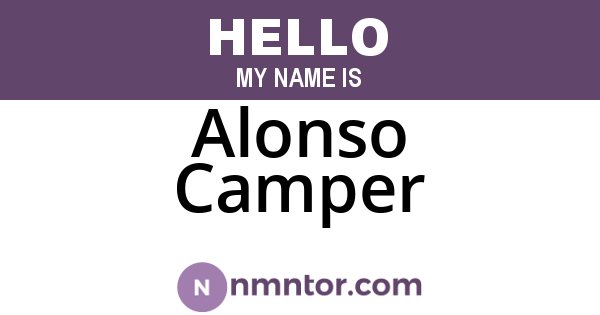 Alonso Camper