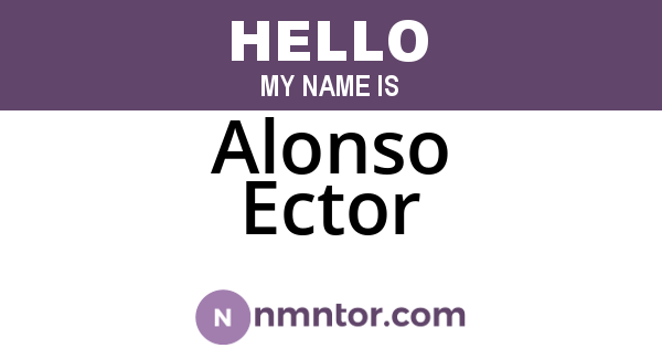 Alonso Ector