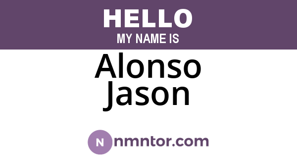 Alonso Jason
