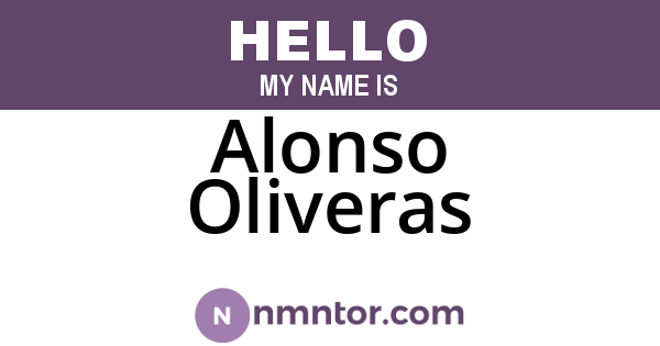 Alonso Oliveras