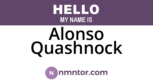 Alonso Quashnock