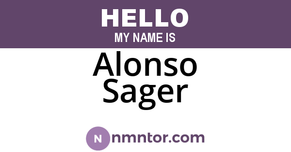 Alonso Sager