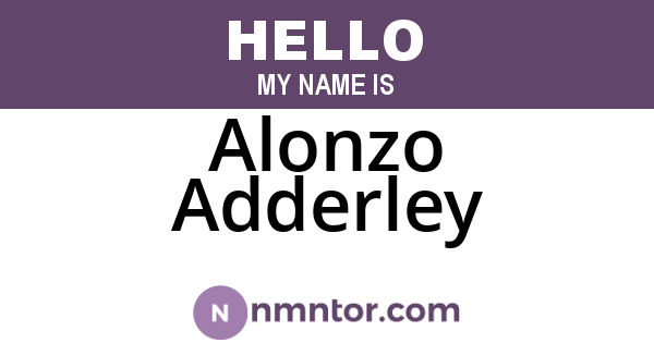 Alonzo Adderley
