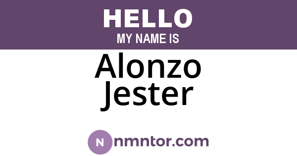 Alonzo Jester