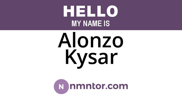 Alonzo Kysar