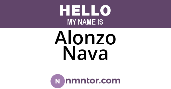 Alonzo Nava