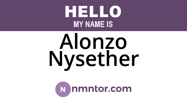 Alonzo Nysether