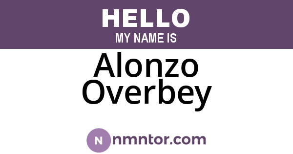 Alonzo Overbey