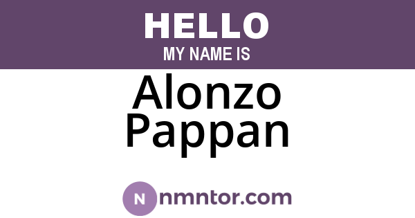 Alonzo Pappan