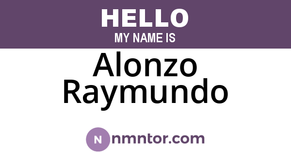 Alonzo Raymundo