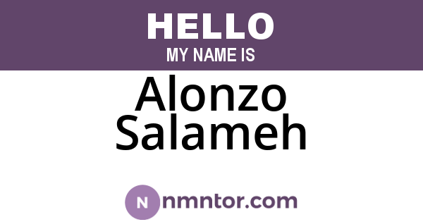 Alonzo Salameh