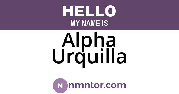 Alpha Urquilla